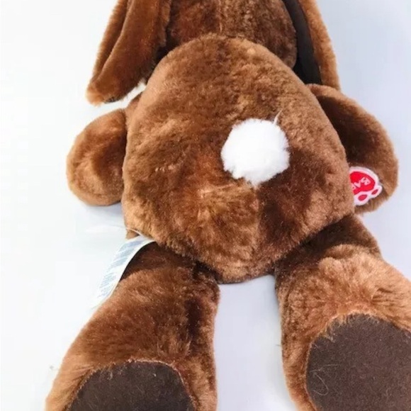 Build A Bear Dark Brown Floppy Ears Bunny Rabbit Plush Stuffed Toy Hugs - Picture 2 of 5